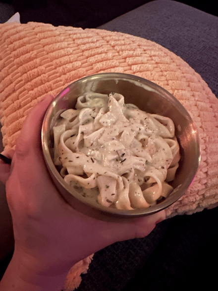 American fettuccine Alfredo