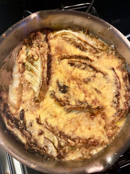 Creamy Cabbage Gratin with Onion and Gruyère